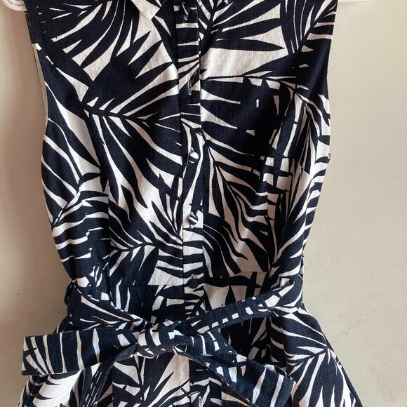 Hobbs Sleeveless Size 10 Black & White Dress - Picture 10 of 16